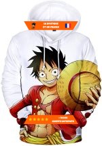 Sweat à Capuche Mugiwara No Luffy 3D