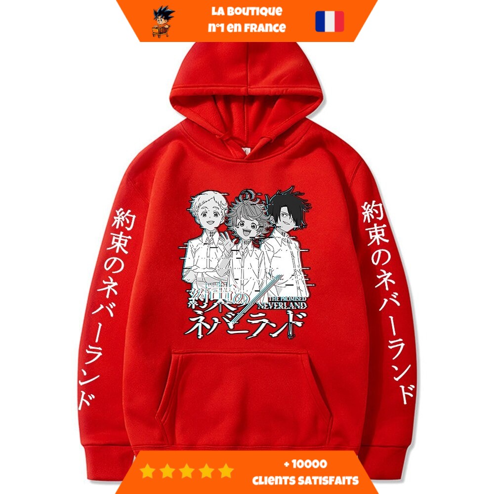 Sweat-capuche-Promised-Neverland-Rouge.jpg